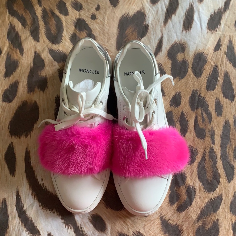 Moncler Women’s Lenny sneakers mink fur size 38